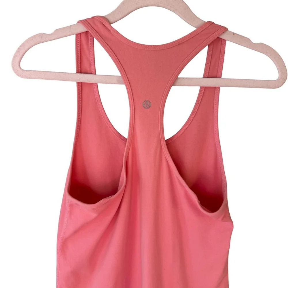 Lululemon Cool Racerback Pink Tank Top Size XS S Activewear Athleisure Workout